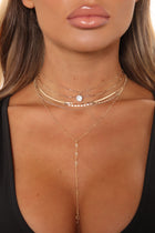 Oh So Pretty Layered Necklace - Gold