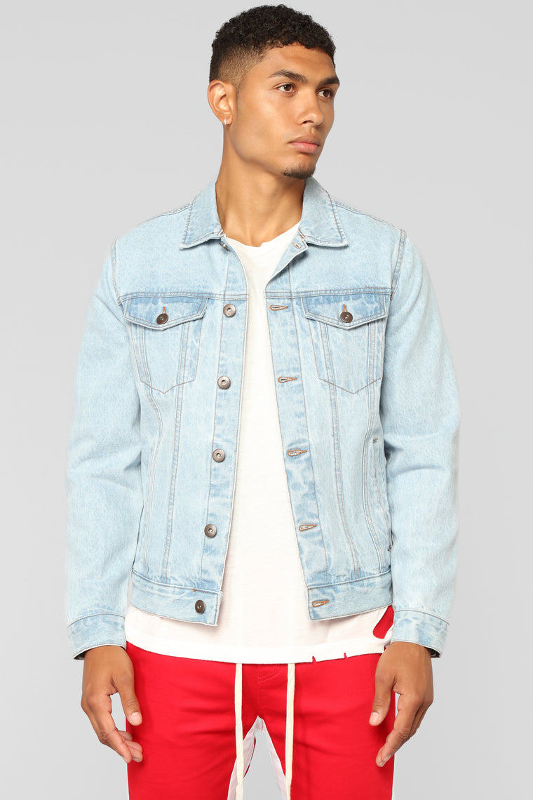 men's fashion washed denim jacket