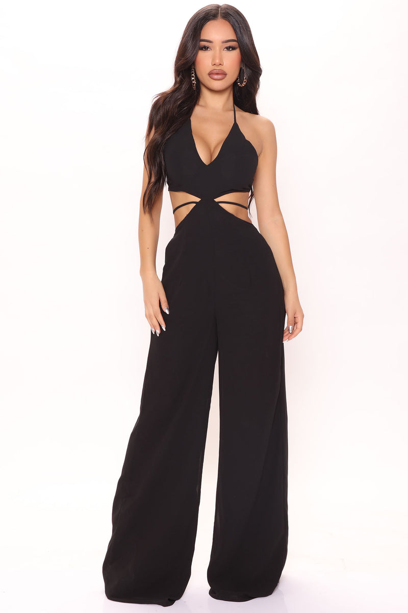 Beach Views Chiffon Jumpsuit - Black | Fashion Nova, Jumpsuits ...