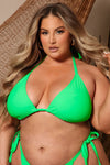 Maui Mix And Match Triangle Bikini Top - Kelly Green