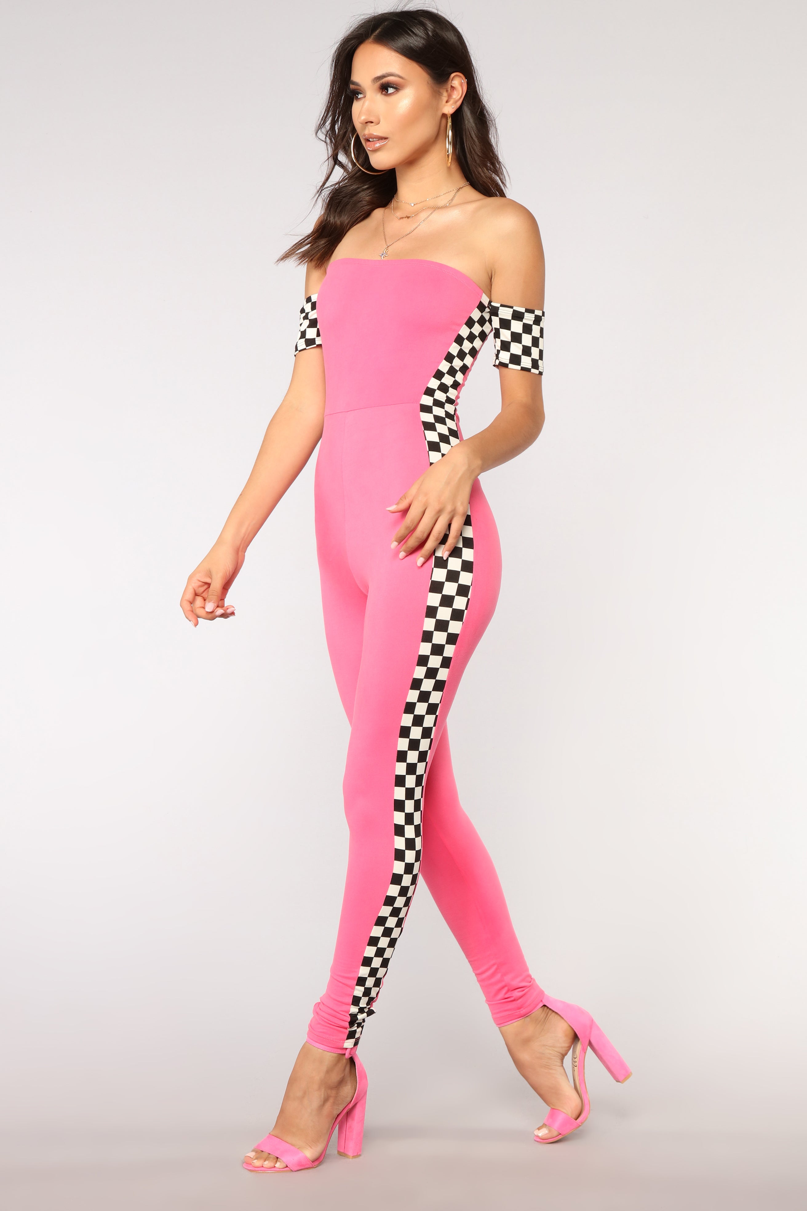 fashion nova pink jumpsuit