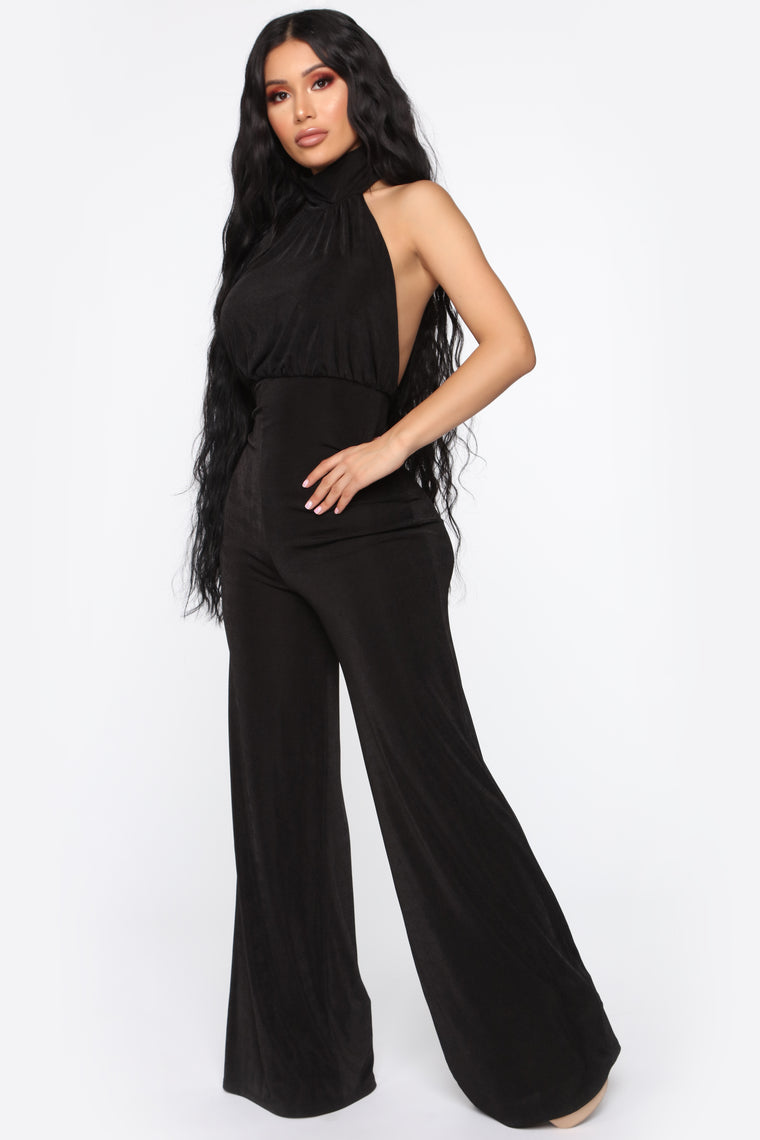 Ciara Halter Jumpsuit - Black – Fashion Nova