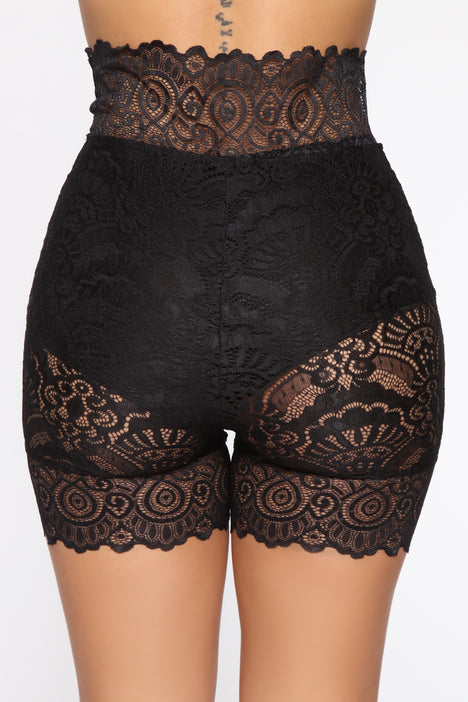 full lace biker shorts