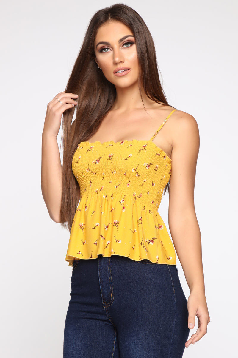 Season Of Growth Top - Mustard | Fashion Nova, Shirts & Blouses ...