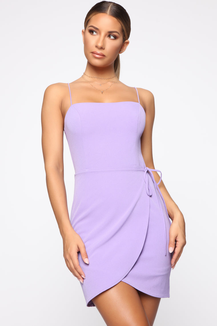 purple dress mini