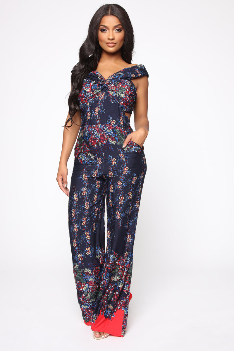 Suzanne Print Jumpsuit - Navy/Combo | Fashion Nova, Jumpsuits | Fashion ...