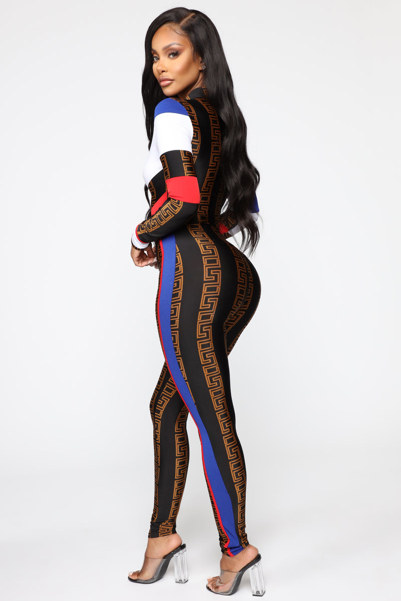 Block Out The Haters Jumpsuit - Brown/Combo | Fashion Nova, Jumpsuits ...