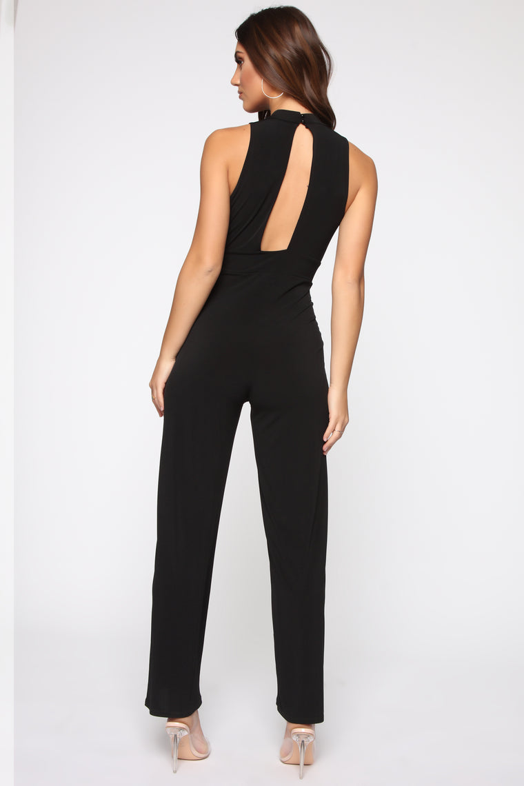 Key To Our Love Jumpsuit - Black