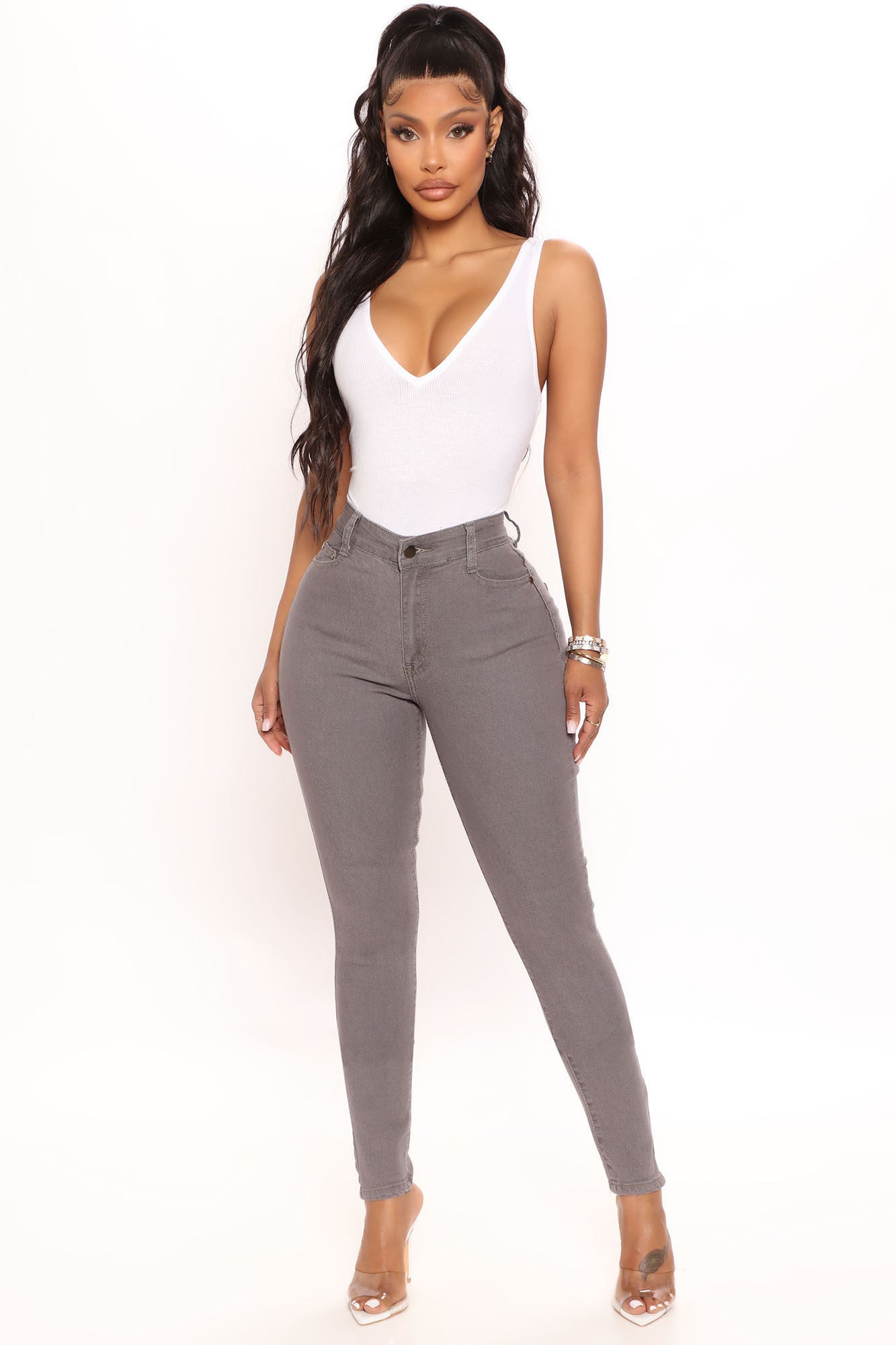 Right Angle Skinny Jeans Grey | Fashion Jeans | Fashion Nova