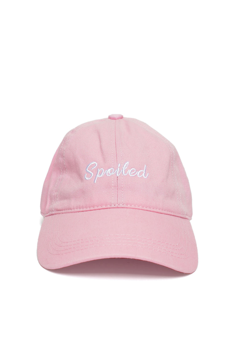 Spoiled Rotten Baseball Cap - Pink, Accessories | Fashion Nova