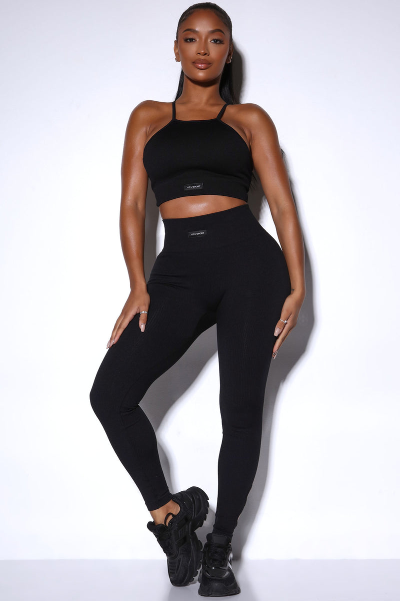Effortless Twotino Ribbed Seamless Legging - Black | Fashion Nova, Nova ...