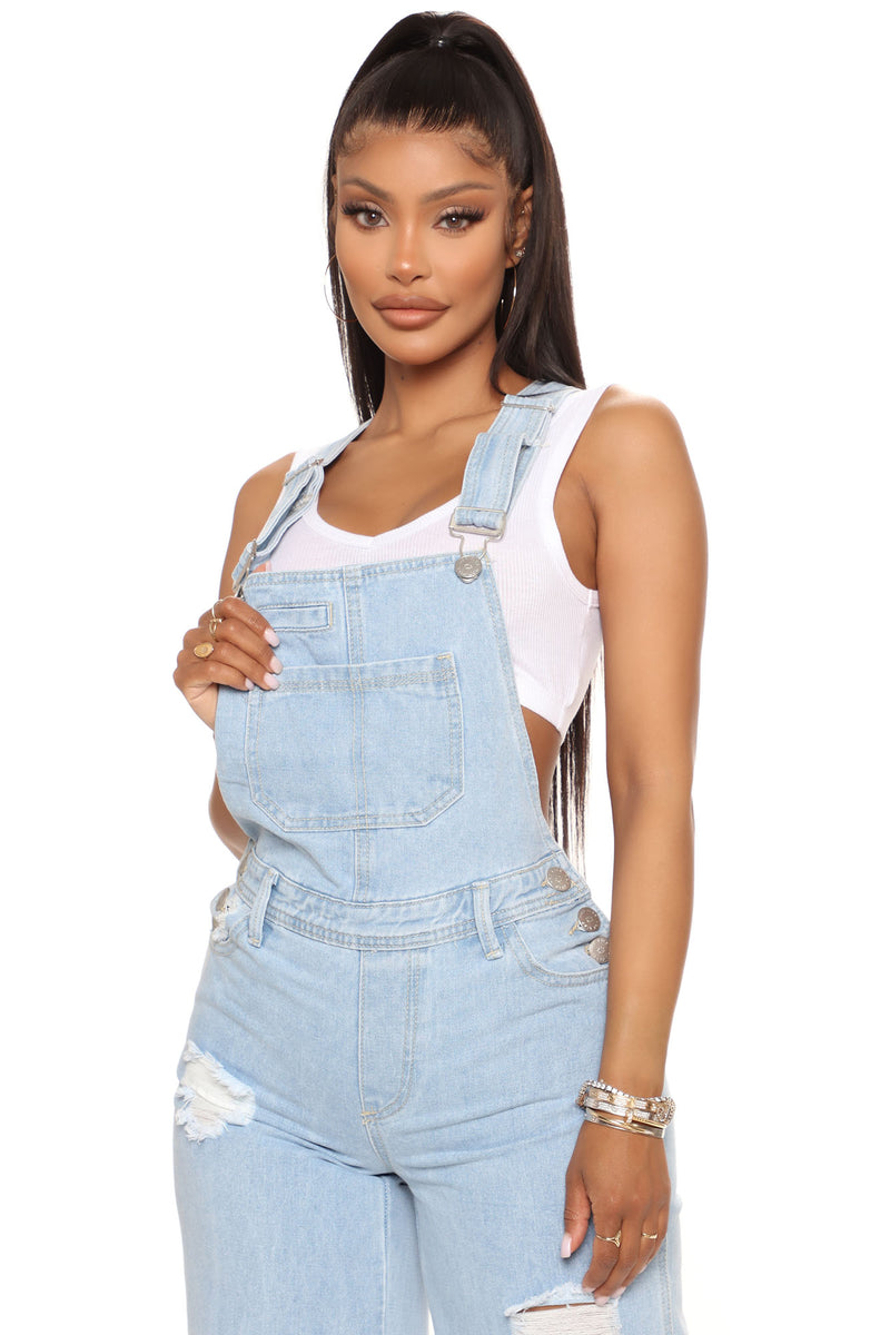 Abbot Kinney Gaucho Denim Overalls - Light Wash | Fashion Nova, Jeans ...