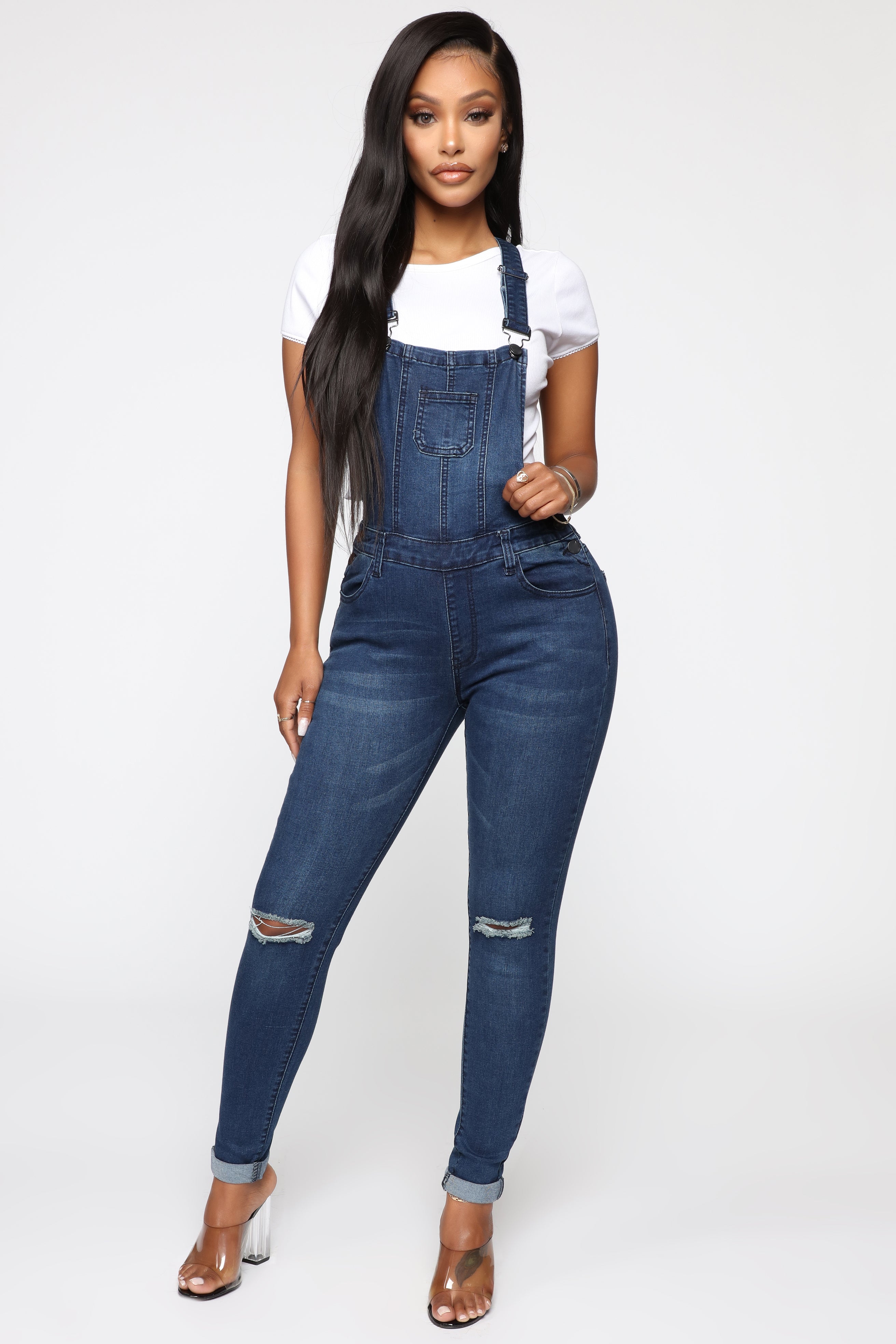 Browyn Overalls - Dark Blue – Fashion Nova