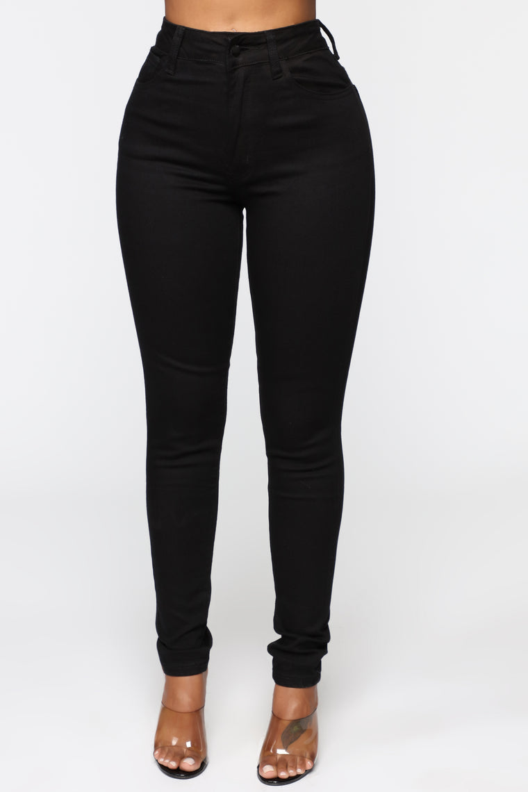 High Waisted Skinnies - Black