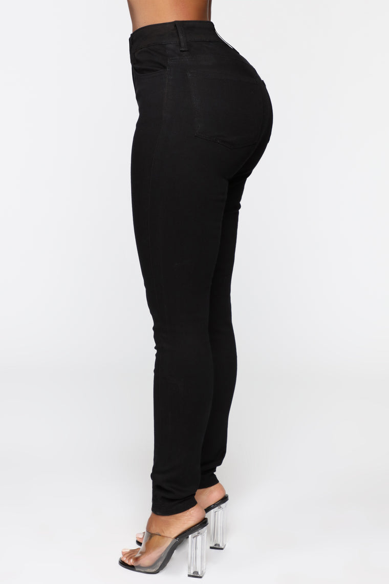 High Waisted Skinnies - Black