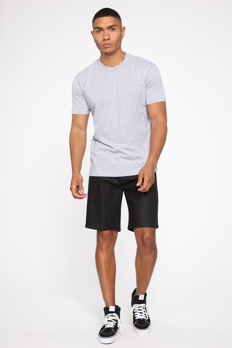 Sleek One Denim Shorts - Black | Fashion Nova, Mens Denim Shorts ...