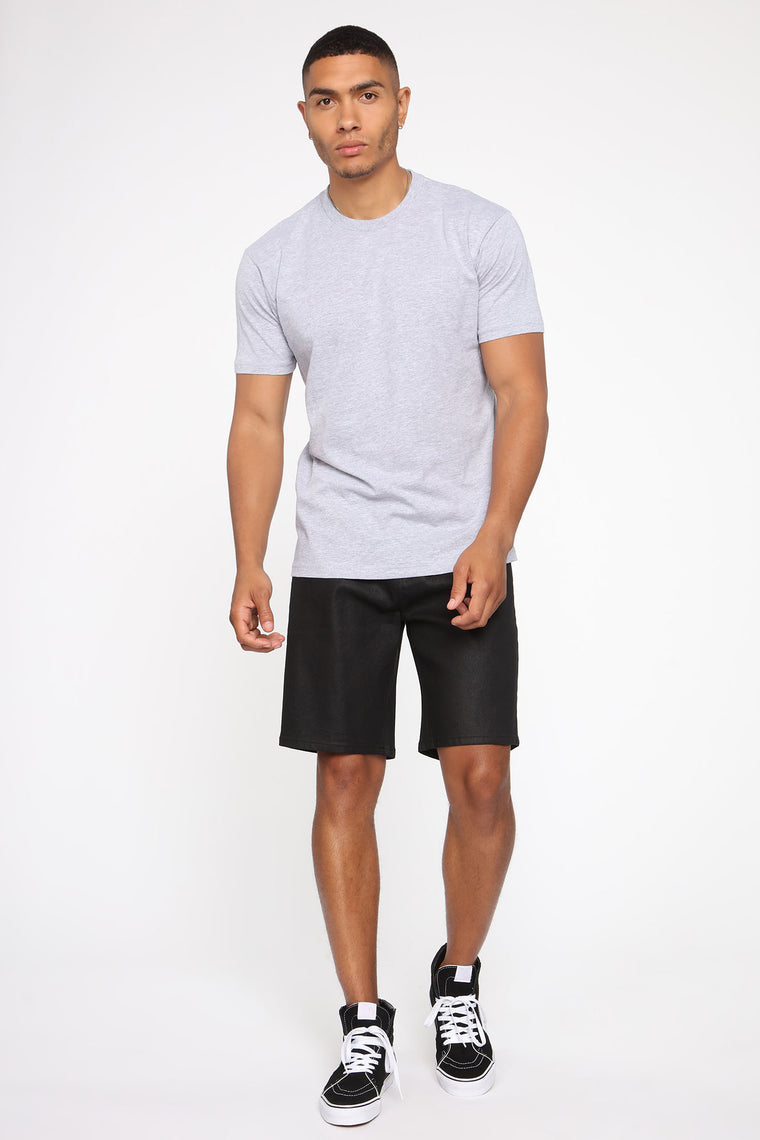 Sleek One Denim Shorts - Black - Mens Denim Shorts - Fashion Nova
