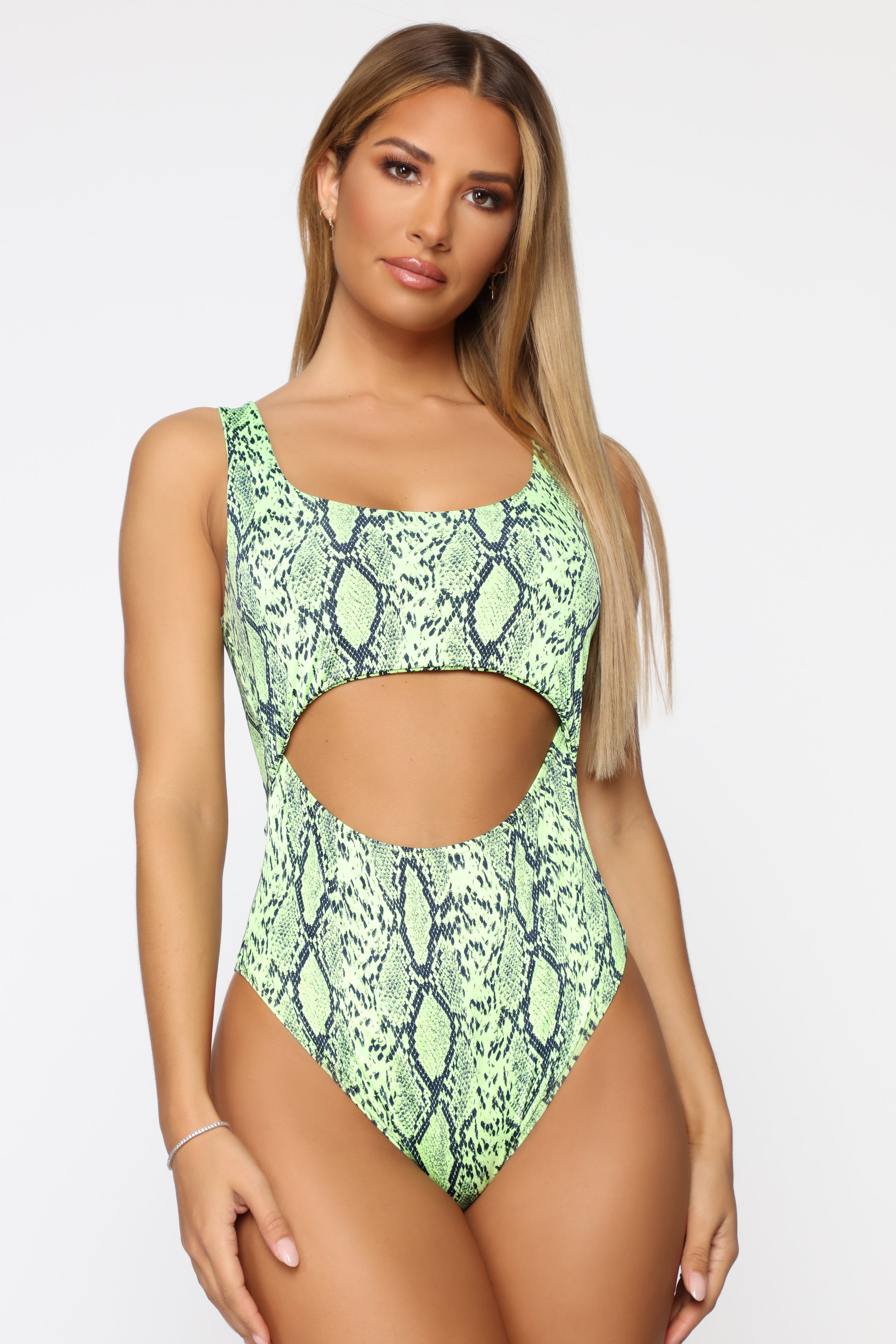 green snakeskin bodysuit