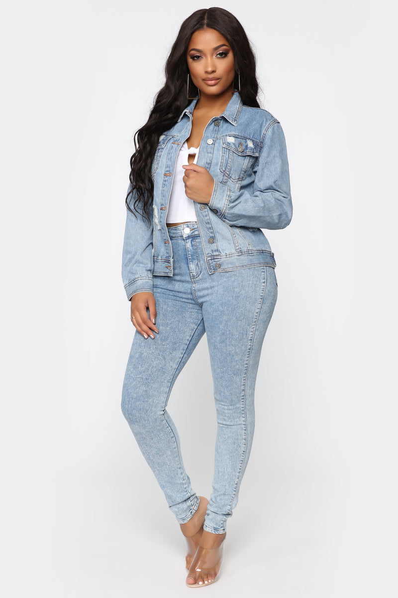 Girlfriend Denim Jacket - Medium Wash | Fashion Nova, Jackets & Coats ...