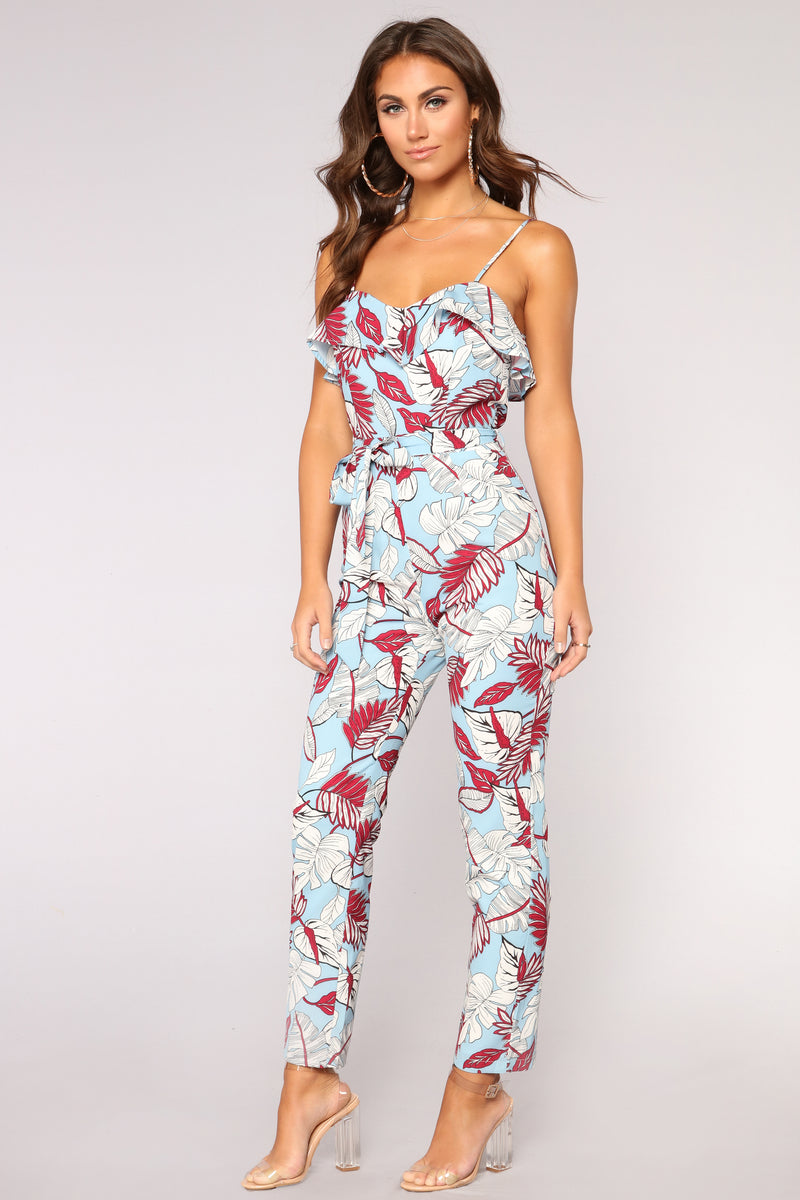 Maui Night Floral Jumpsuit - Blue/combo | Fashion Nova, Jumpsuits ...