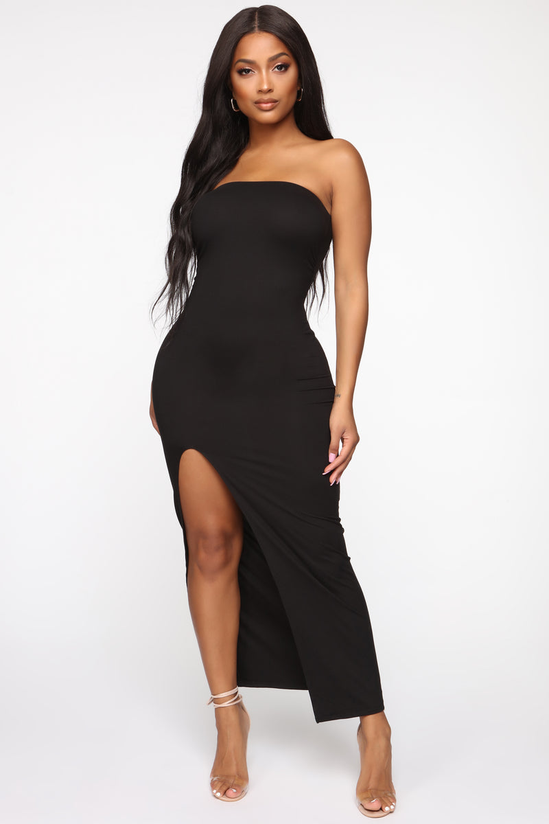 Rayna Tube Maxi Dress - Black, Dresses | Fashion Nova