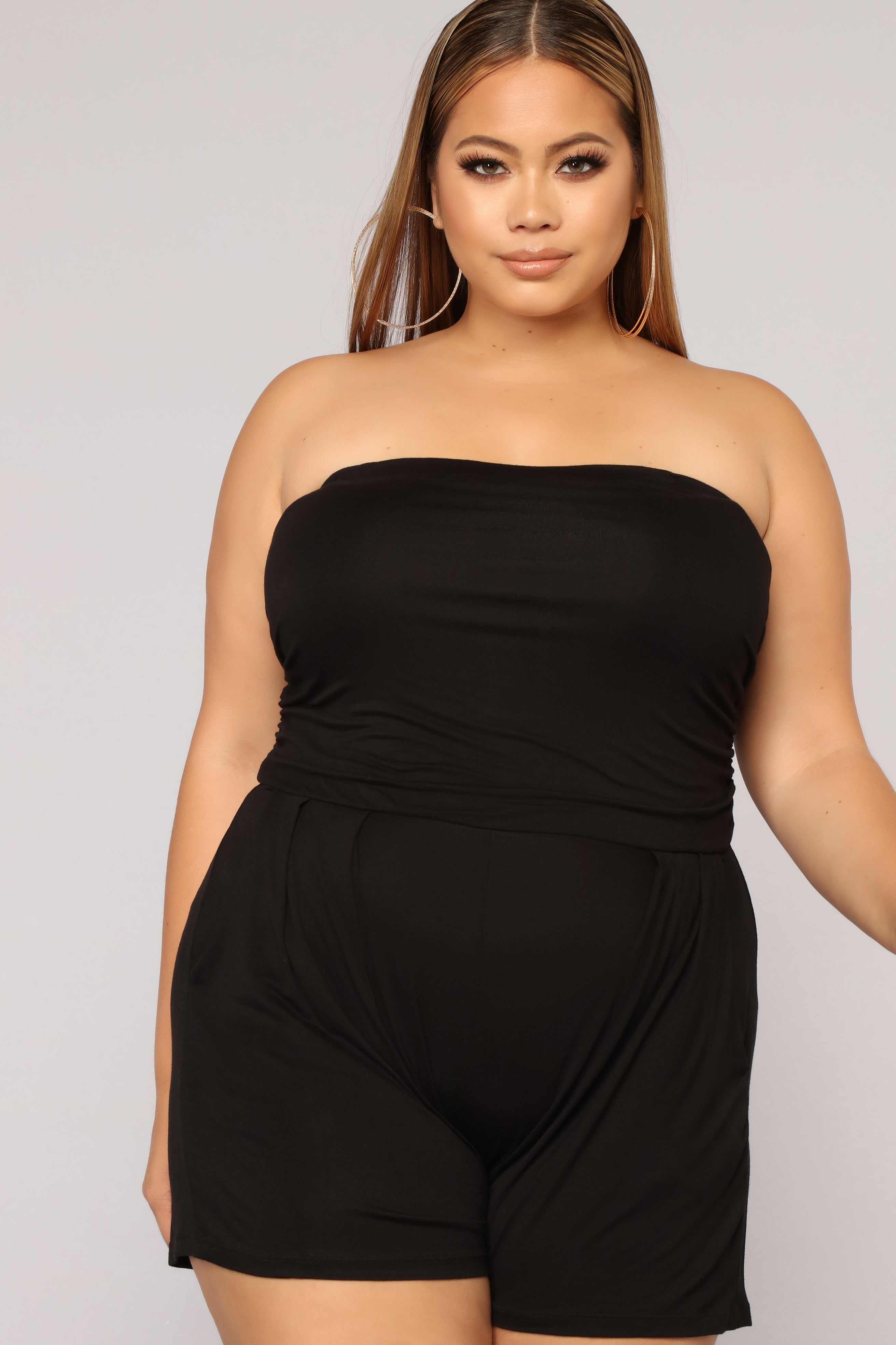 Tyler Tube Romper - Black