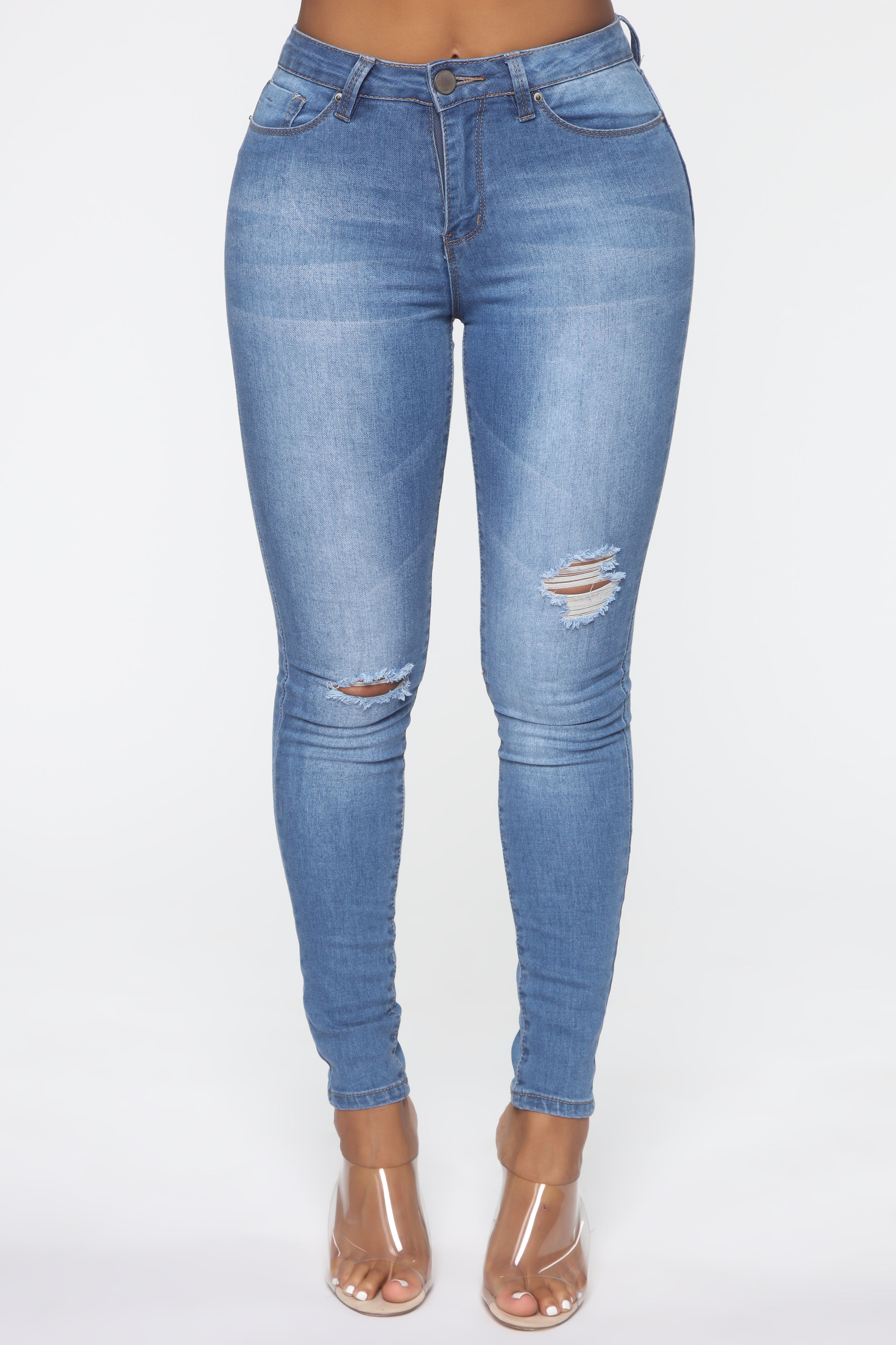 No Muffin Top Ankle Jeans - Medium Blue Wash – Fashion Nova