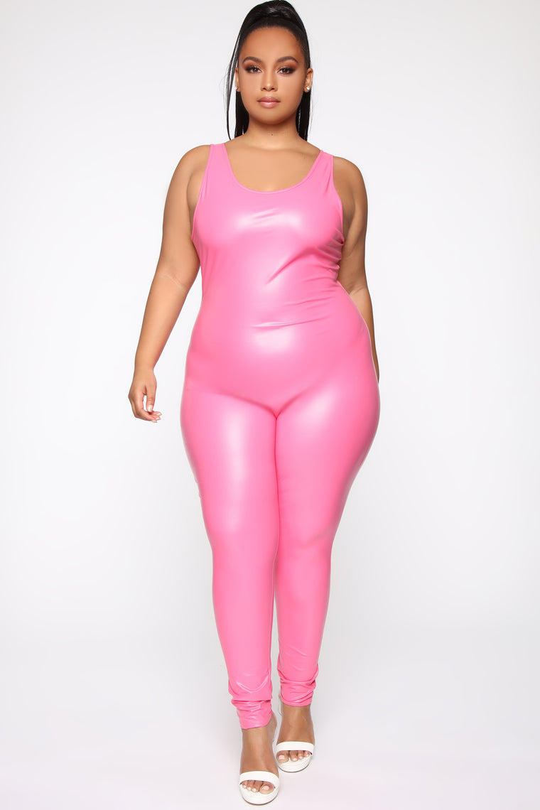 Lost For Words Jumpsuit - Pink