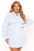 Estella Shirt Dress - Light Blue