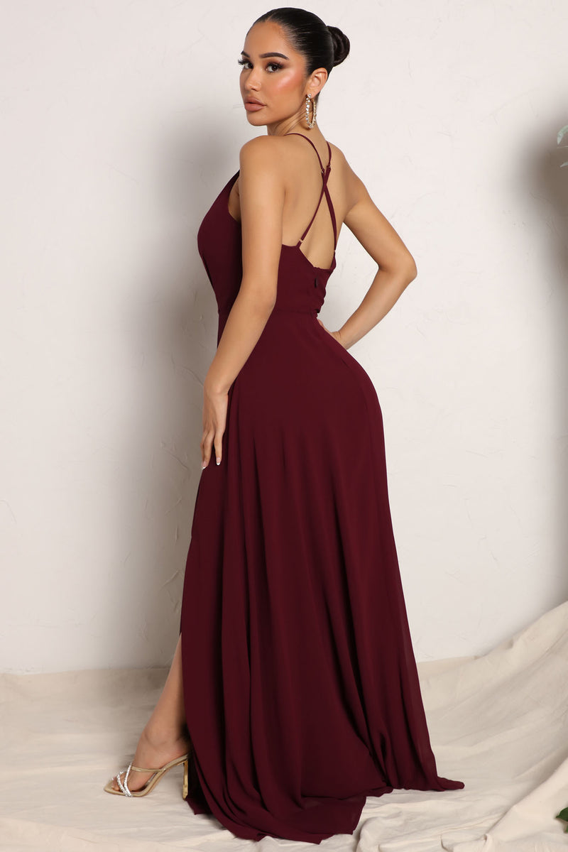 Wedding Guest Maxi Dress Burgundy Fashion Nova Dresses Fashion Nova