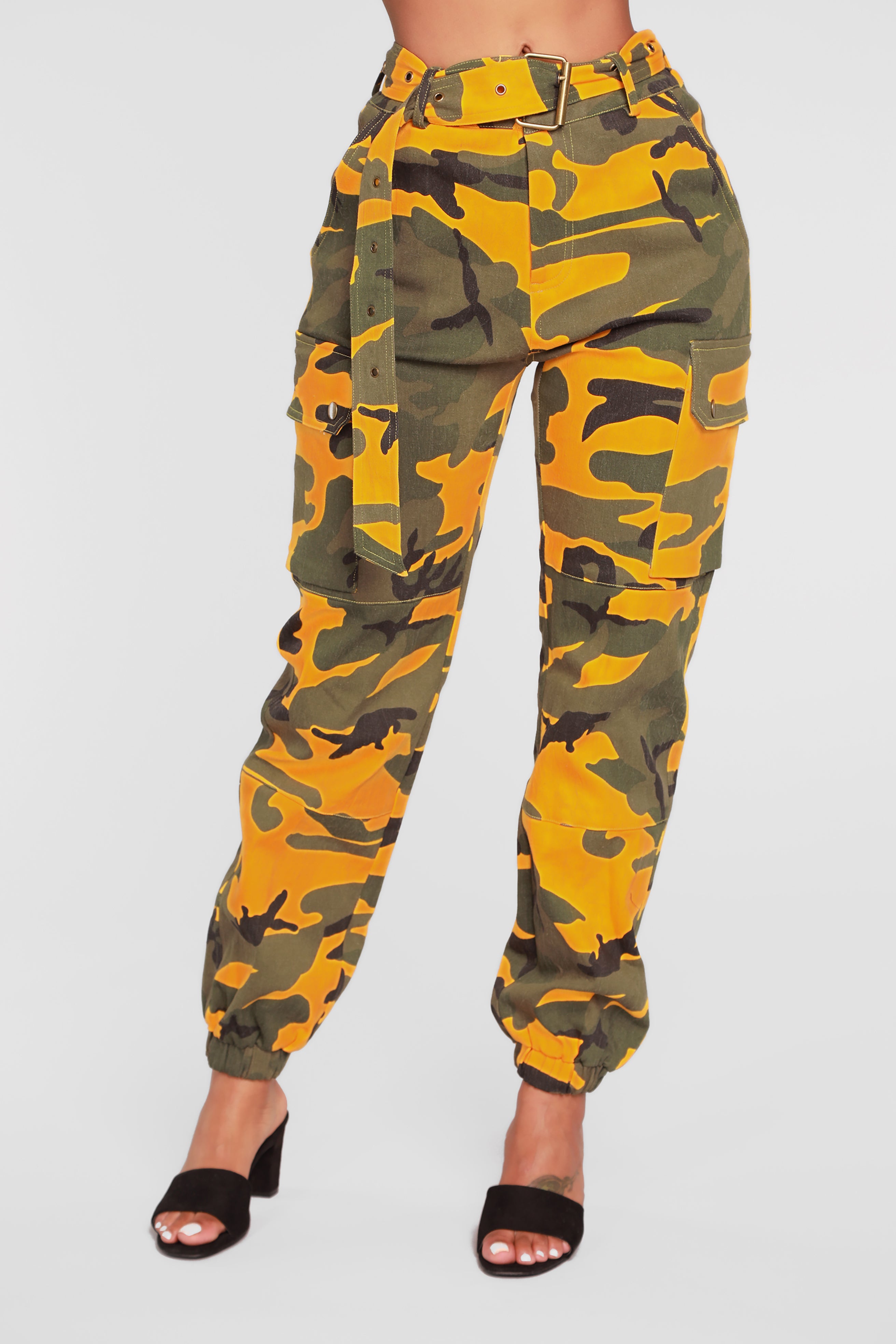 Listen To My Commands Cargo Pants - Yellow – Fashion Nova