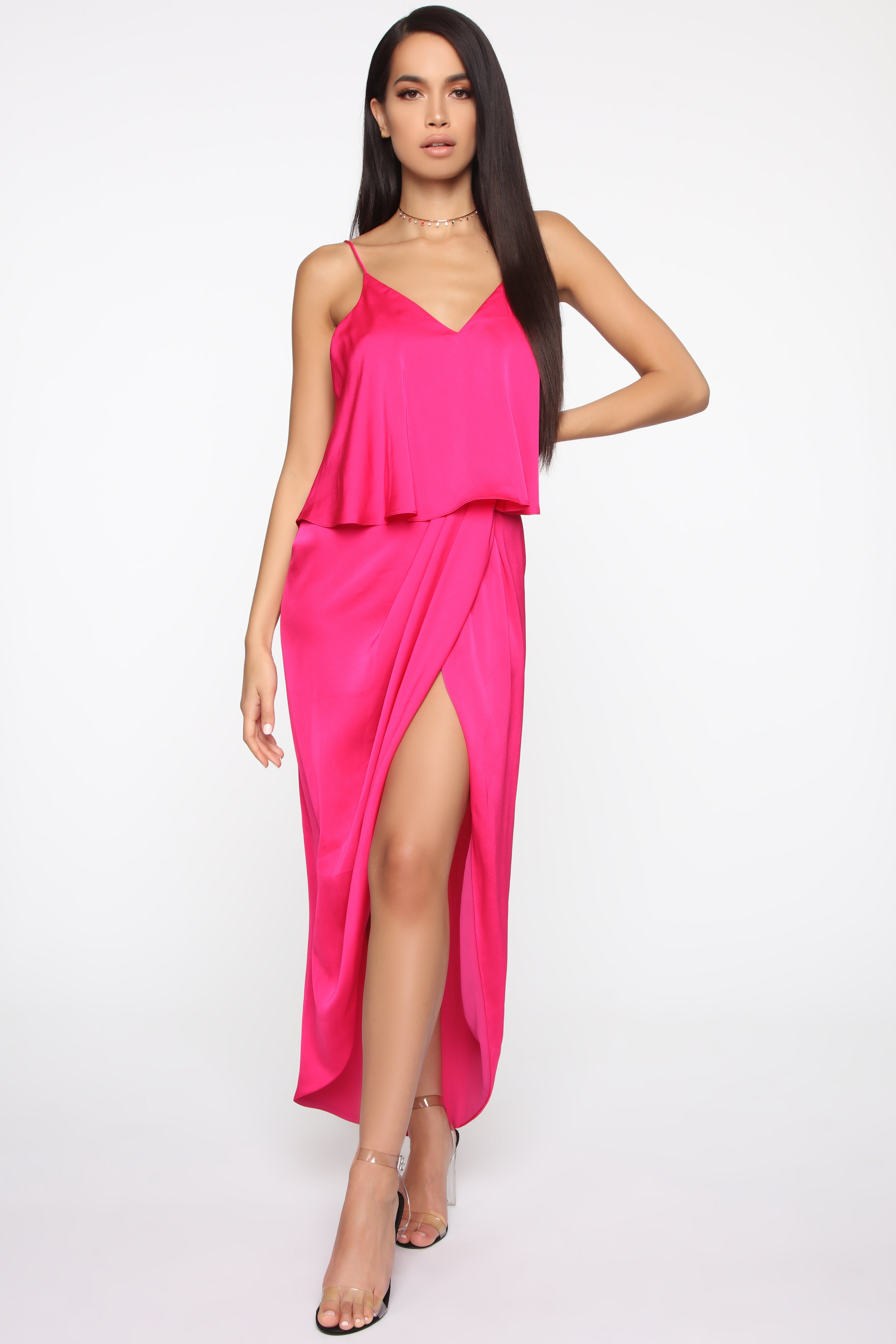On Top Of It All Maxi Dress - Hot Pink – Fashion Nova