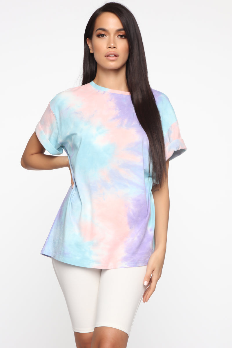 Dare To Dream Tie Dye Top - Blue/Combo | Fashion Nova, Knit Tops ...