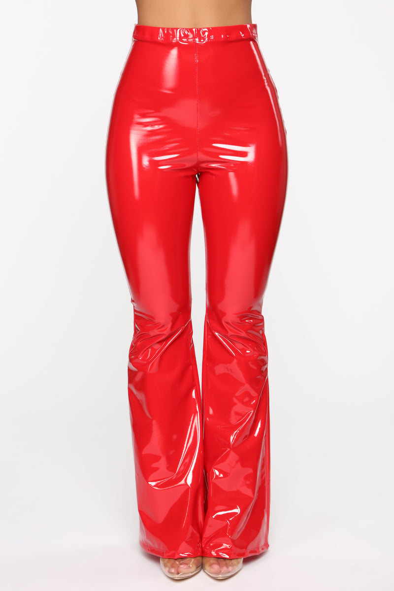 Wild Baby Vinyl Pants - Red | Fashion Nova, Pants | Fashion Nova