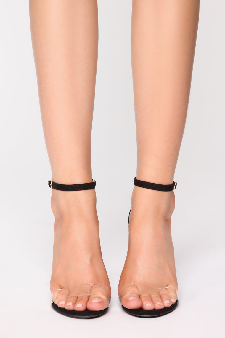 That One Strap Heels - Black - Shoes - Fashion Nova