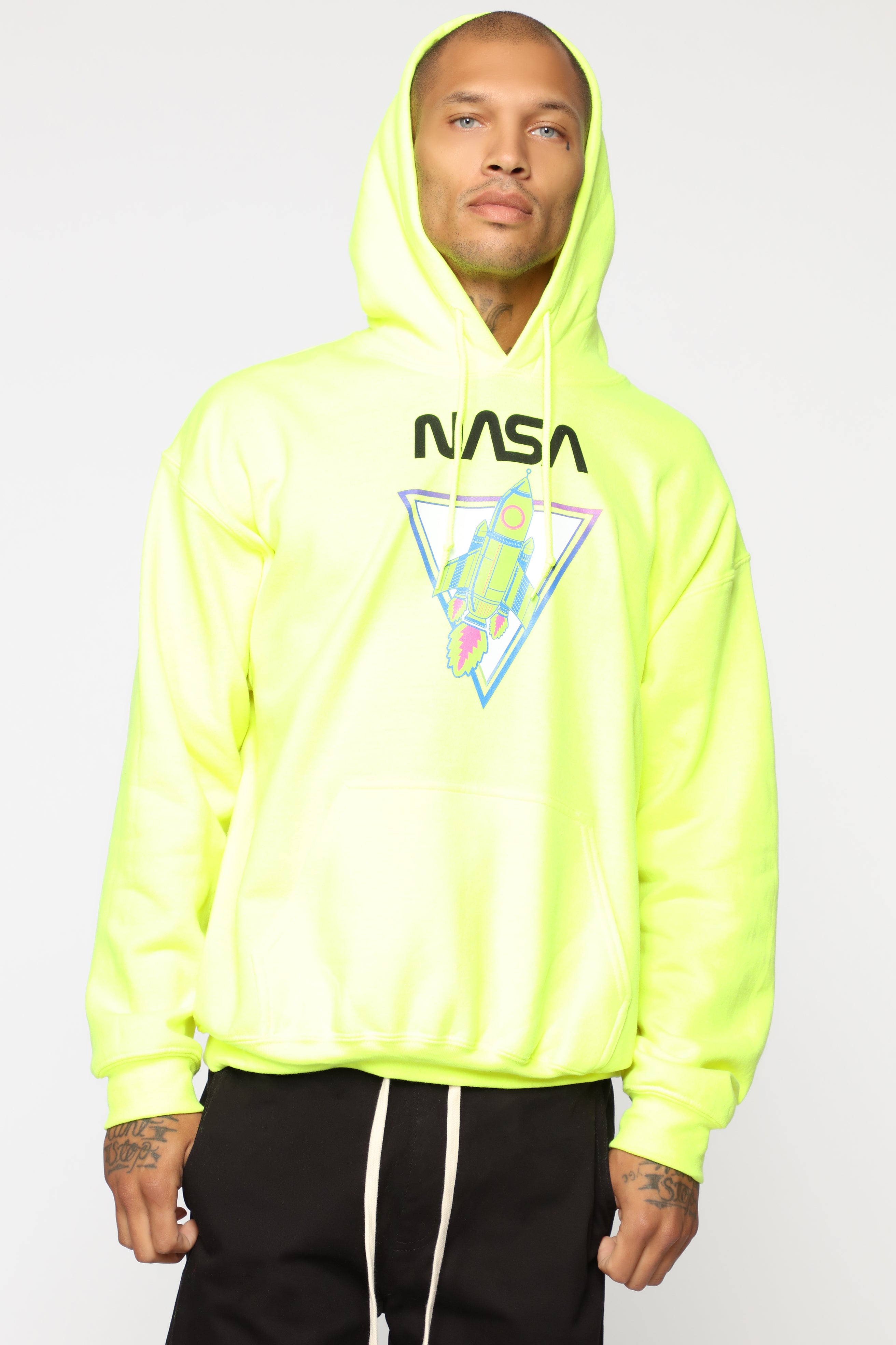 nasa hoodie yellow