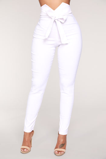 Relaxed Vibe Joggers - White, Fashion Nova, Pants