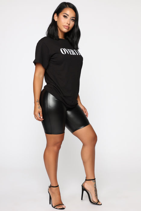 black biker shorts fashion nova