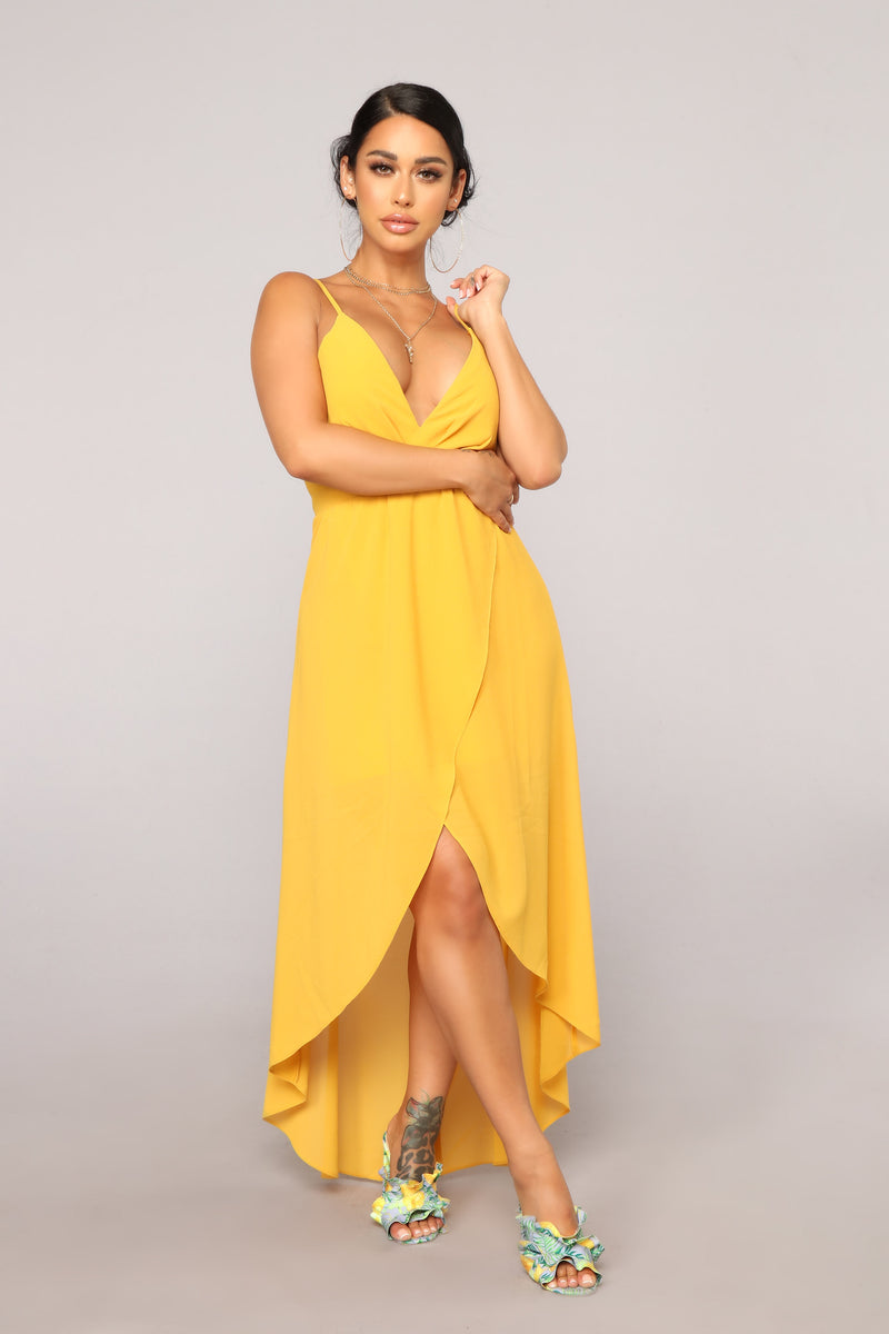 Abrianna High Low Dress - Mustard | Fashion Nova, Dresses | Fashion Nova