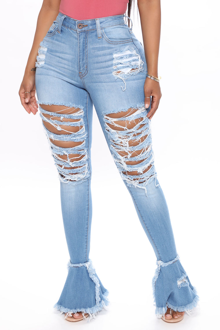 high waisted flare jeans fashion nova