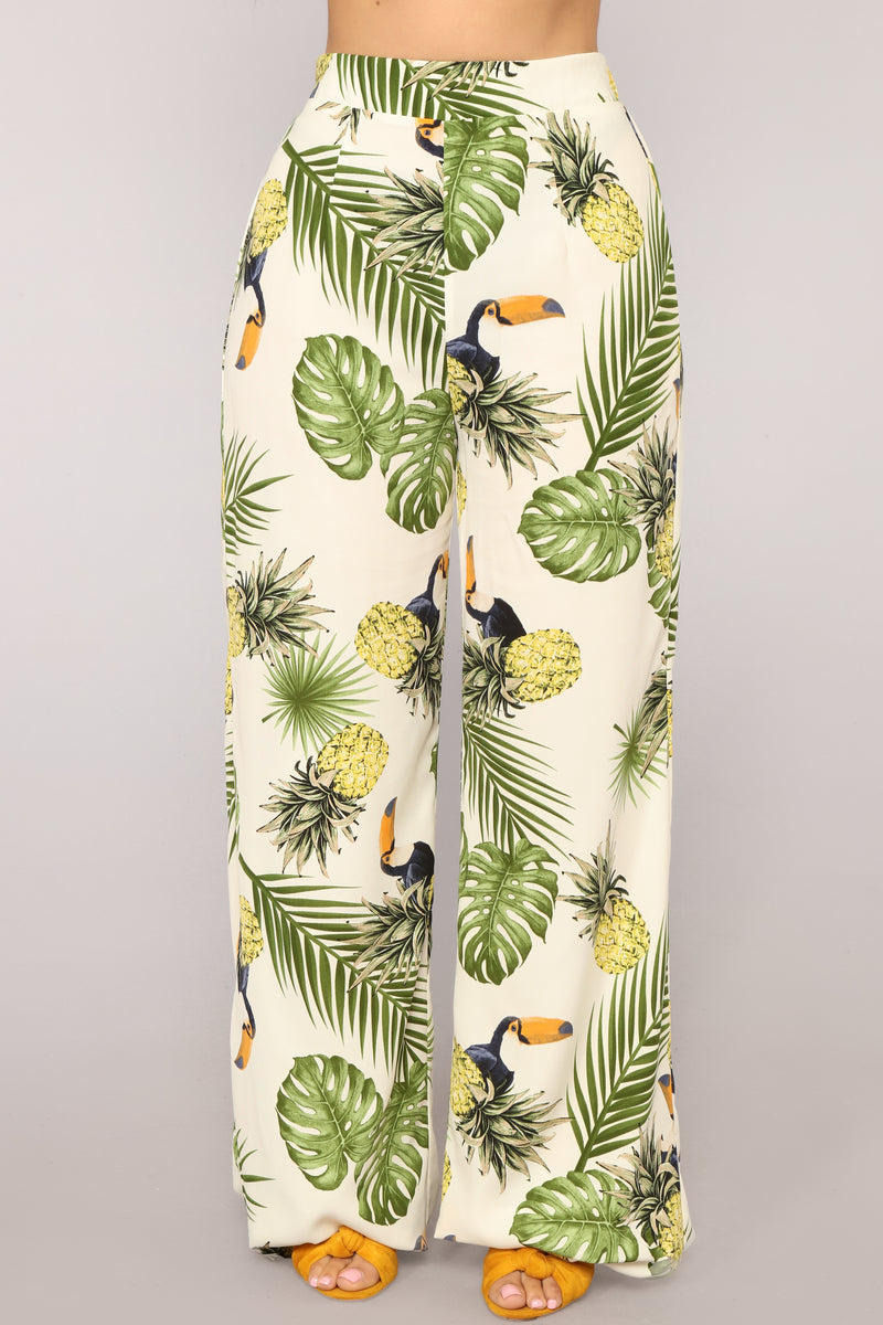 Sacha Tropical Pant Set - Ivory | Fashion Nova, Matching Sets | Fashion ...