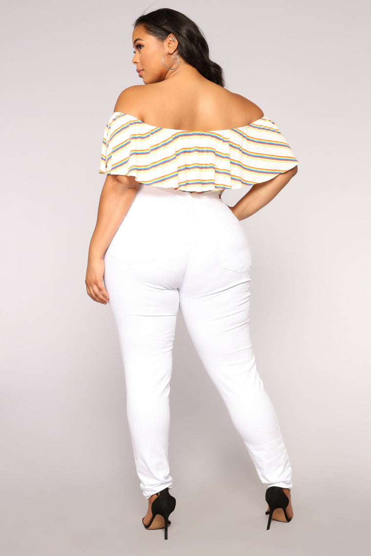 Blanched Jeans White Jeans Fashion Nova 