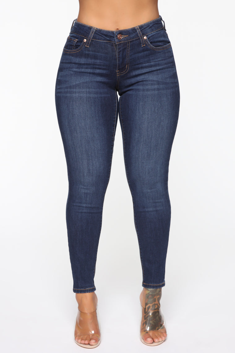 low rise ankle jeans