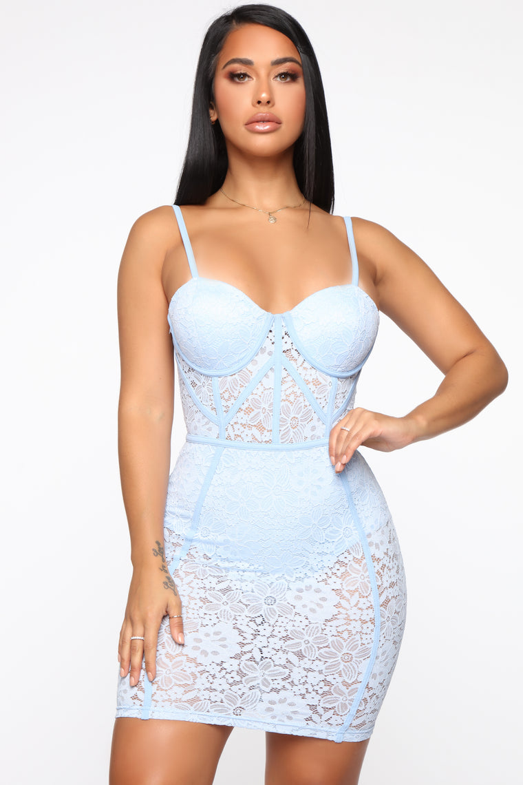 fashion nova baby blue dress