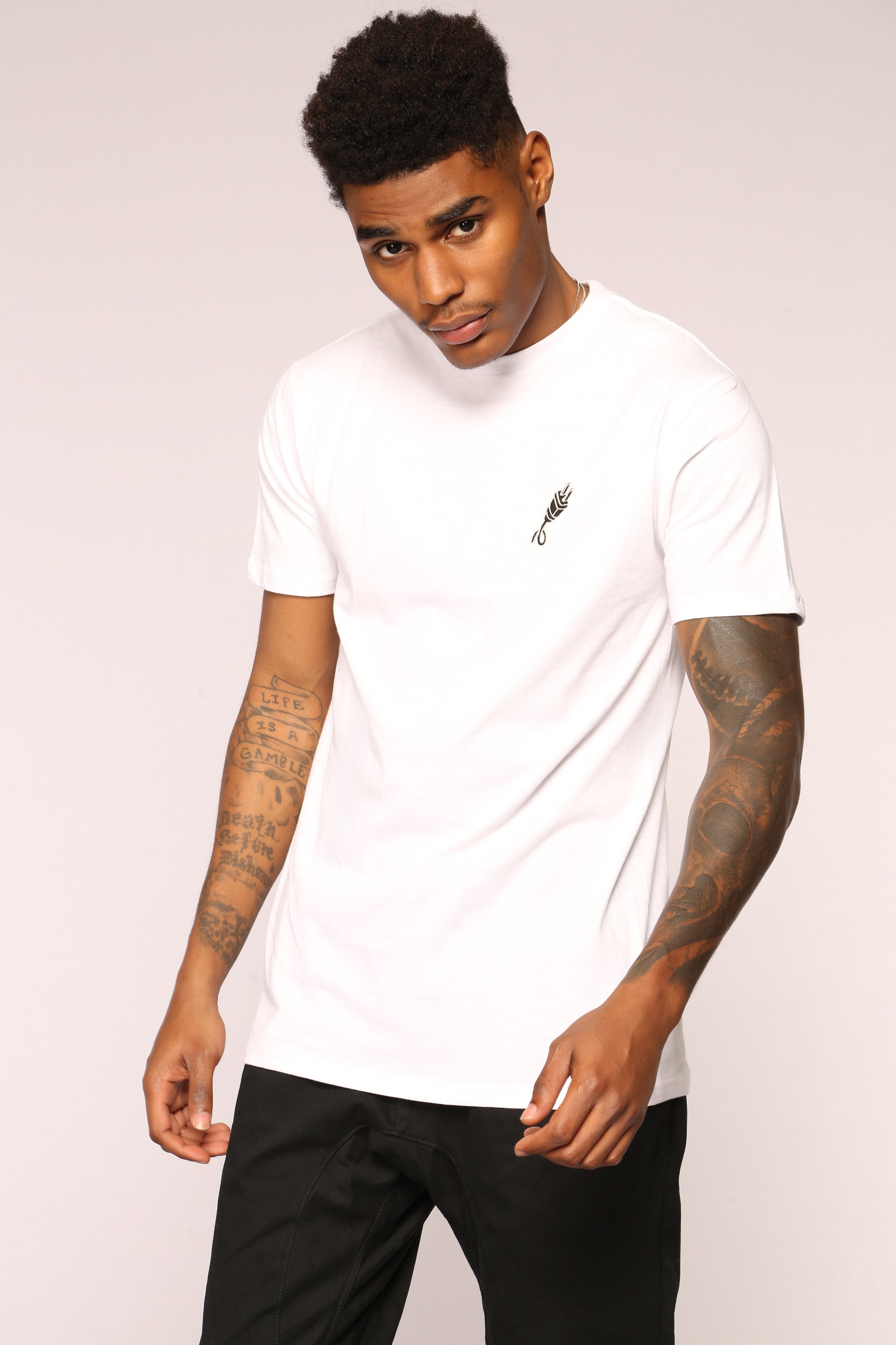 Plug Short Sleeve Tee - White