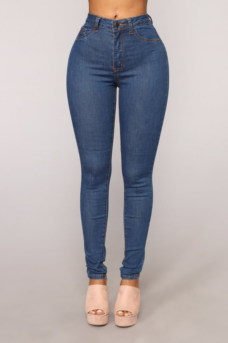 Bella High Rise Skinny Jeans - Medium Blue Wash | Fashion Nova, Jeans ...