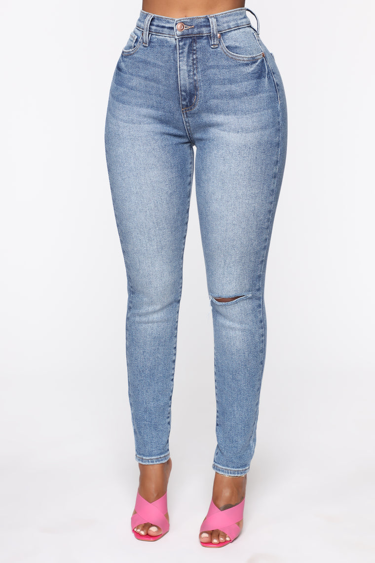 high rise jeans