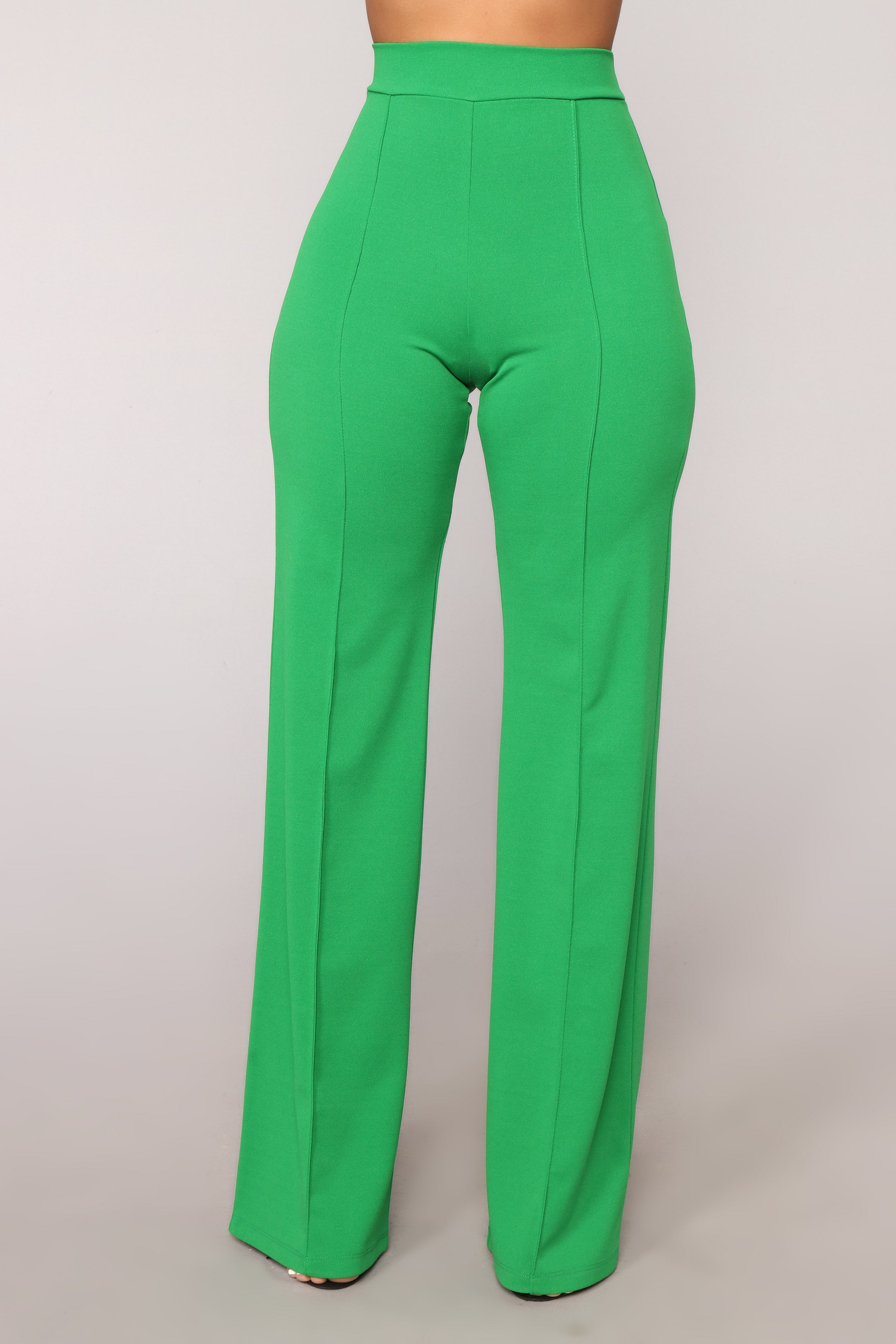 Victoria High Waisted Dress Pants - Kelly Green – Fashion Nova