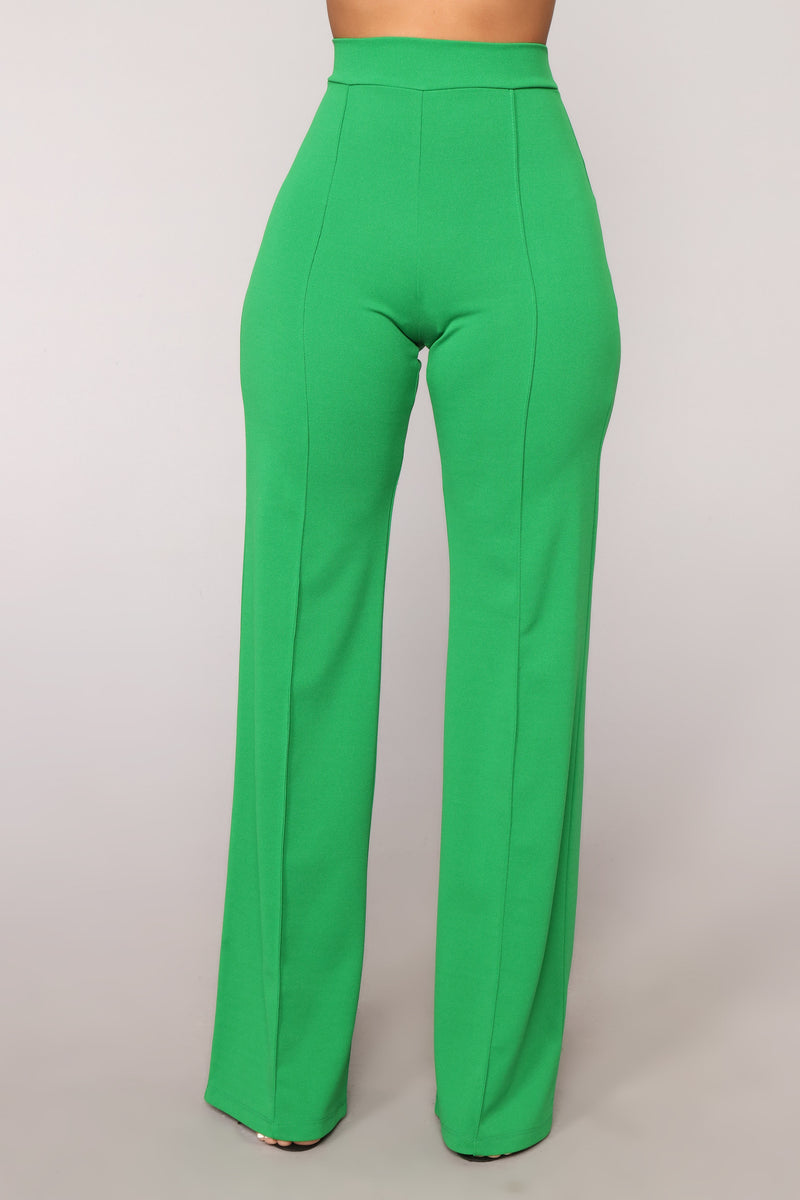 Victoria High Waisted Dress Pants - Kelly Green | Fashion Nova, Pants ...