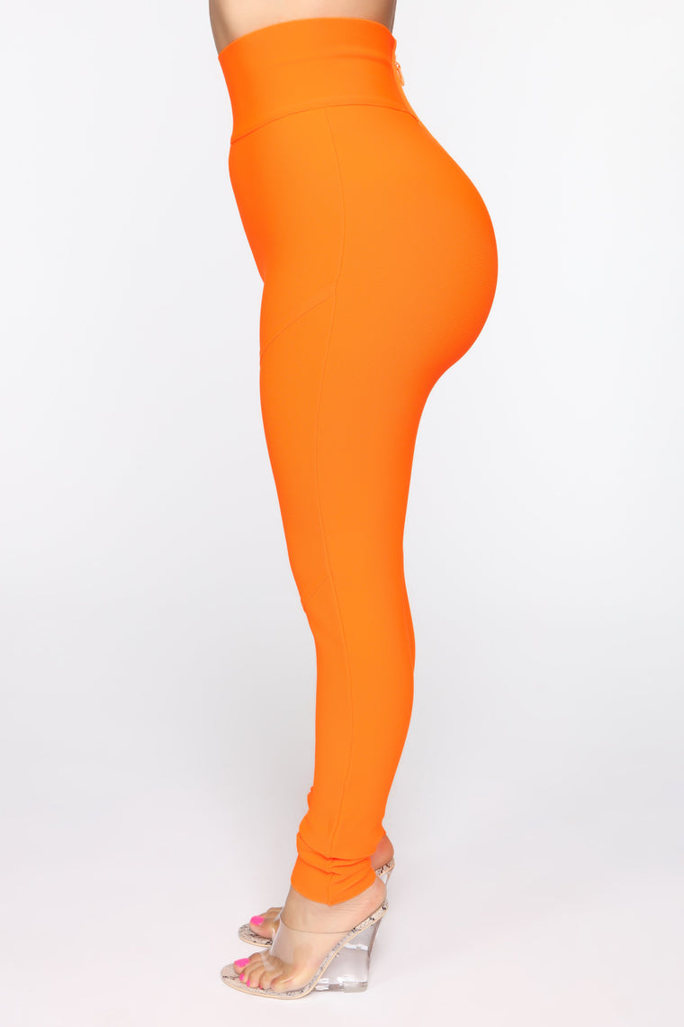 Sexy N Snatched Bandage Set - Neon Orange